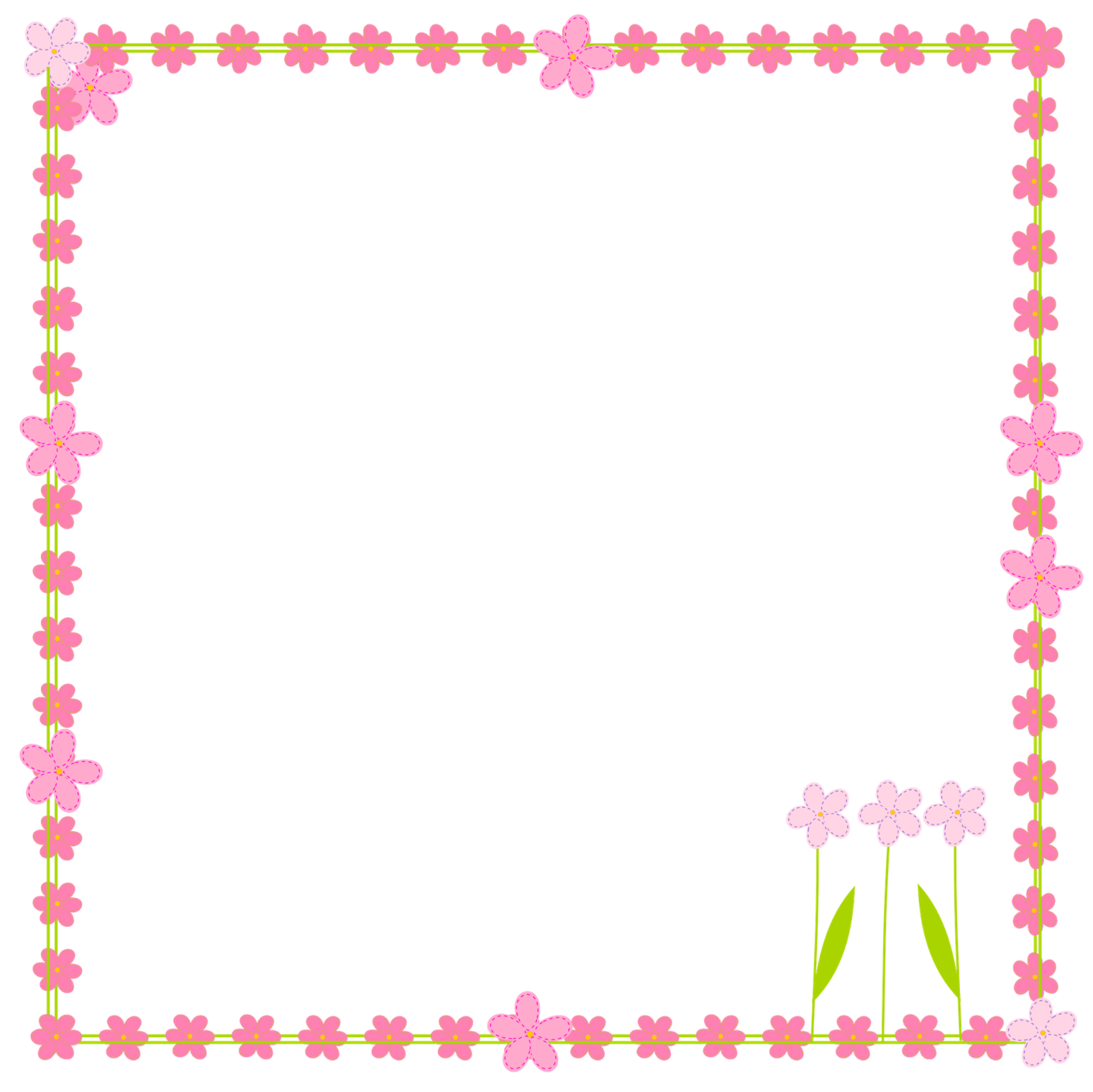 Border Flowers Png Clipart - Free to use Clip Art Resource