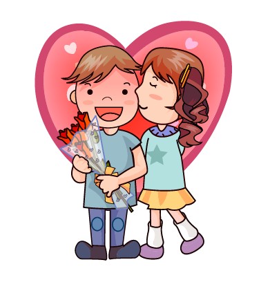 Elements of Romantic cartoon Lovers vector set 04 - Vector Cartoon ... -  ClipArt Best - ClipArt Best