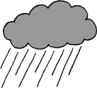 Rain Cloud Template Clipart - Free to use Clip Art Resource