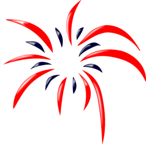 Fireworks vector clipart free