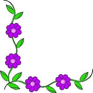 Purple flower vine clipart