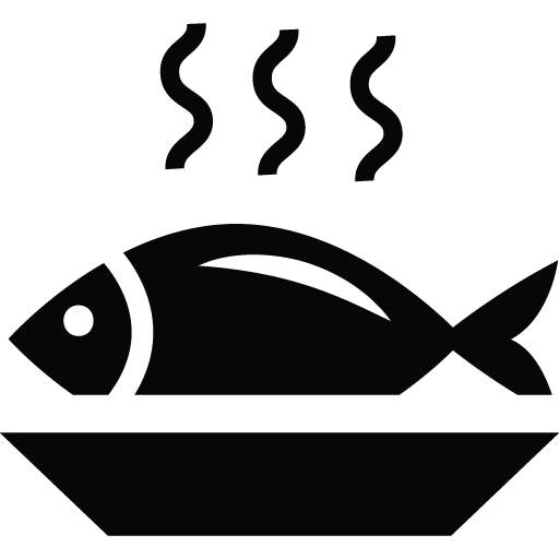 Grilled Fish Vector Icon, 64392