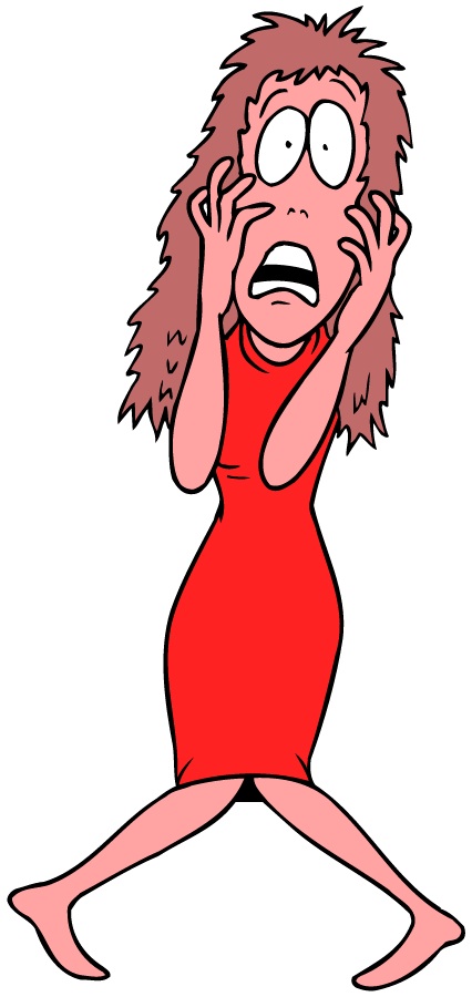 Clipart stressed out woman