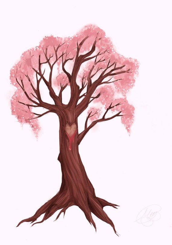 Cartoon Cherry Blossom Tree Clipart - Free to use Clip Art Resource