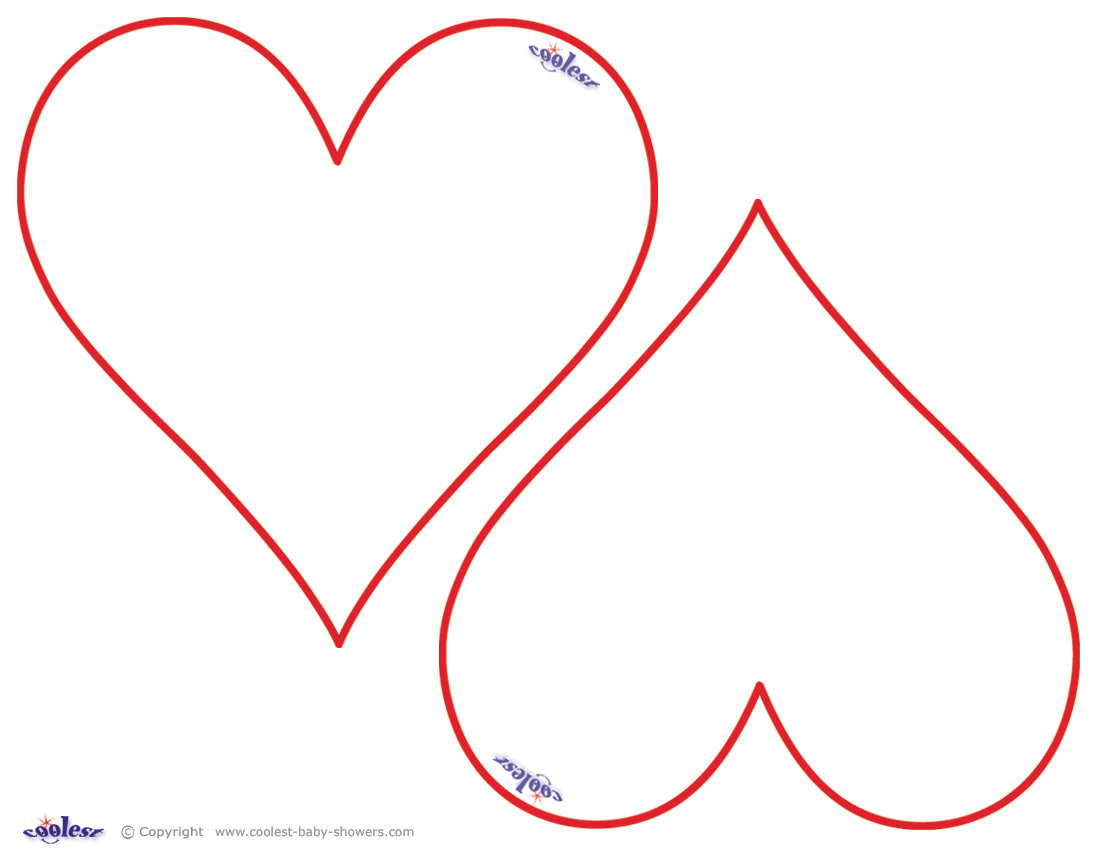 Best Photos of Heart Templates To Print Out - Printable Heart Cut ...