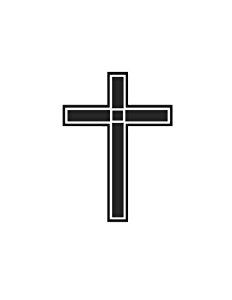 Amazon.com: Christian Black and White Geometric Cut-out Holy Cross ...