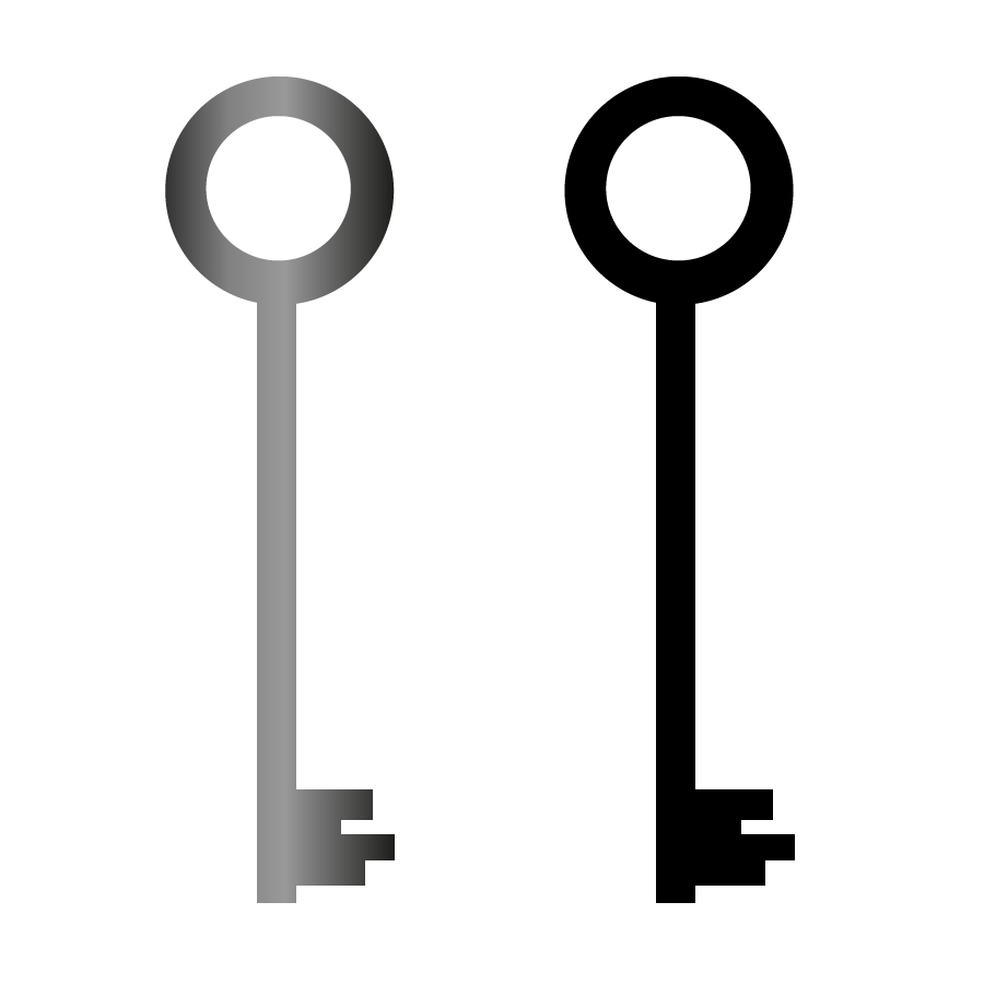 Round Key Icon Free Vector | 123Freevectors