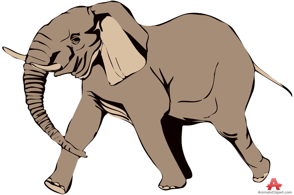 Walking Elephant Clipart | Free Clipart Design Download