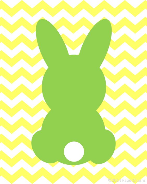 Free Bunny Silhouette Easter Printable Art | Easter | Pinterest ...