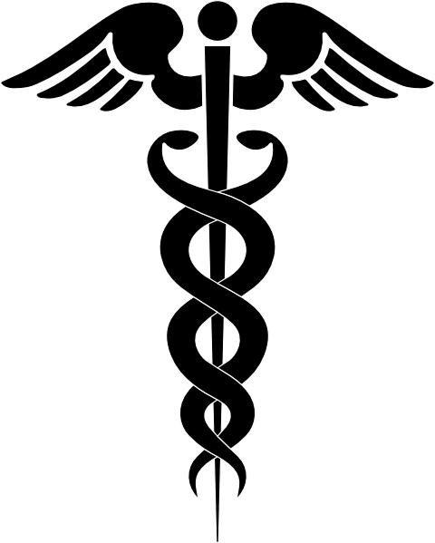 Caduceus Medical Symbol Clip Art - vector clip art ...