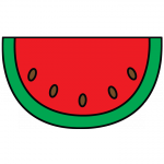 How to Draw a Watermelon for Kids, Fruits, Easy Step-by-Step ...