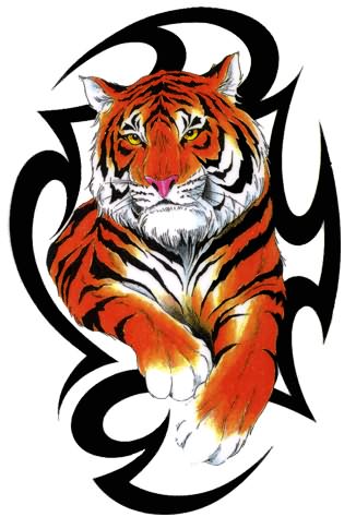 Tribal Tiger - ClipArt Best