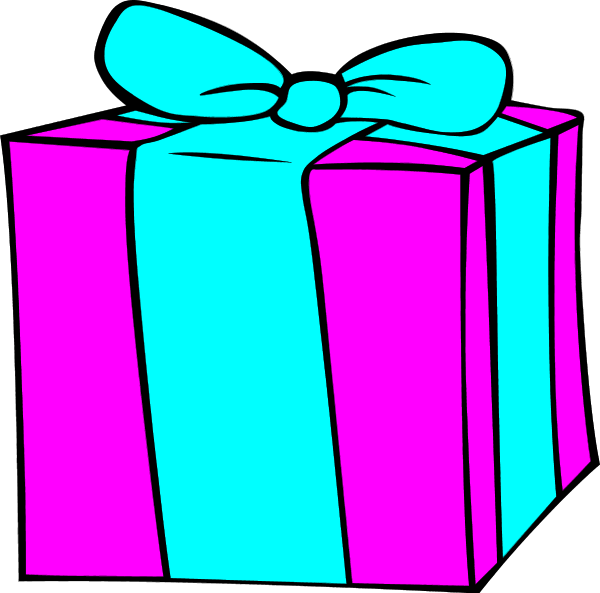 Birthday present clip art free clipart images