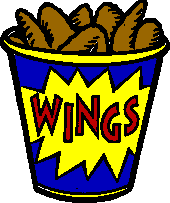 Chicken Wing Cartoon Clipart