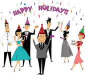 578 views Free christmas party clipart