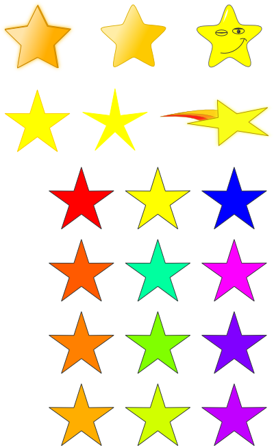 Pictures of stars clipart clipart - Clipartix