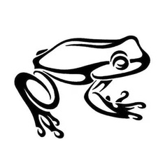 Black Frog Tattoo - ClipArt Best