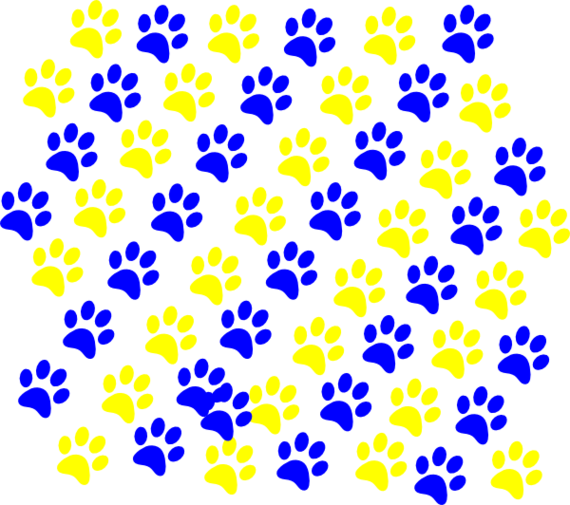 Yellow Paw Print Clipart - Free to use Clip Art Resource