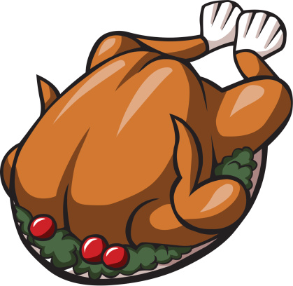 Roast chicken clipart