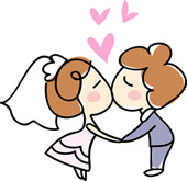 People Getting Married Clipart
