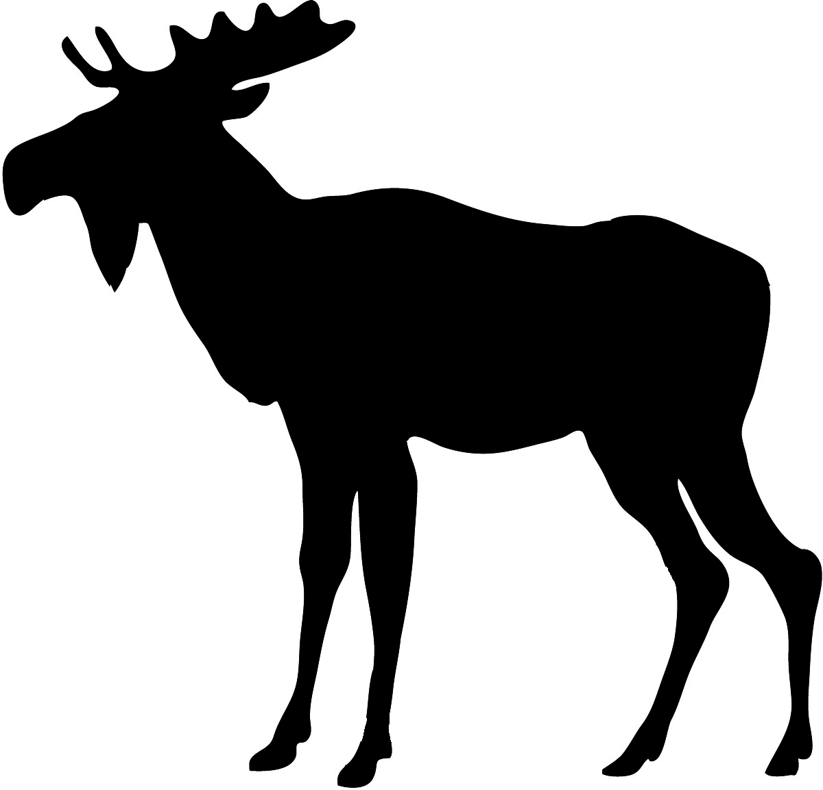 Image of Moose Clipart #7679, Moose Clip Art Silhouette Free ...