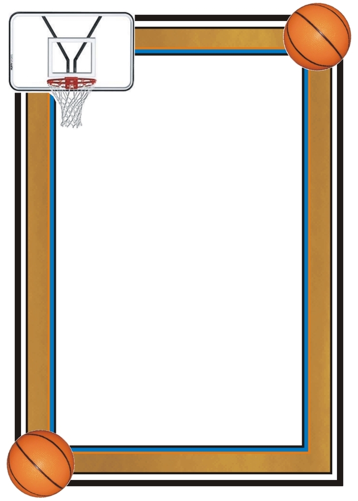 Basketball Borders Clipart - Free to use Clip Art Resource