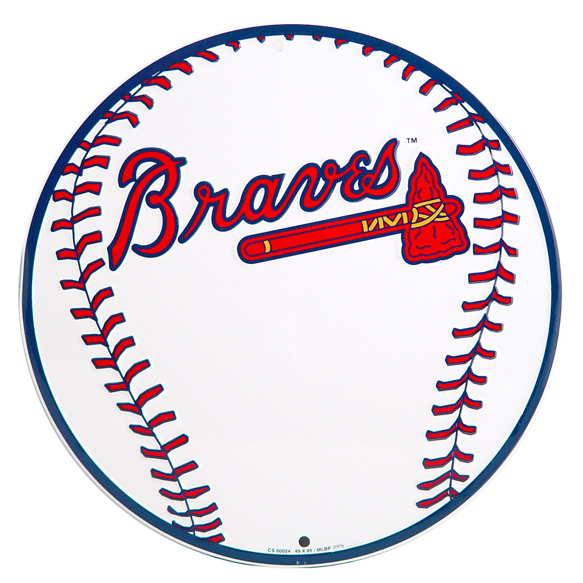 Atlanta Braves Baseball Logo Metal Sign | Sports Team Decor ...