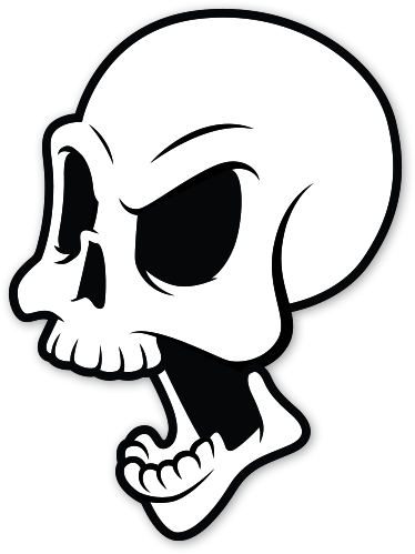 Die Epic Skull Sticker – Die EpicÂ® Live Legendary Epic Clothing