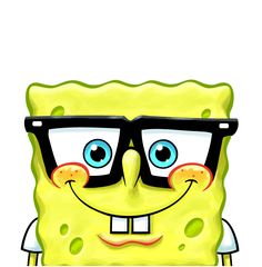 Spongebob Drawings With Glasses - ClipArt Best