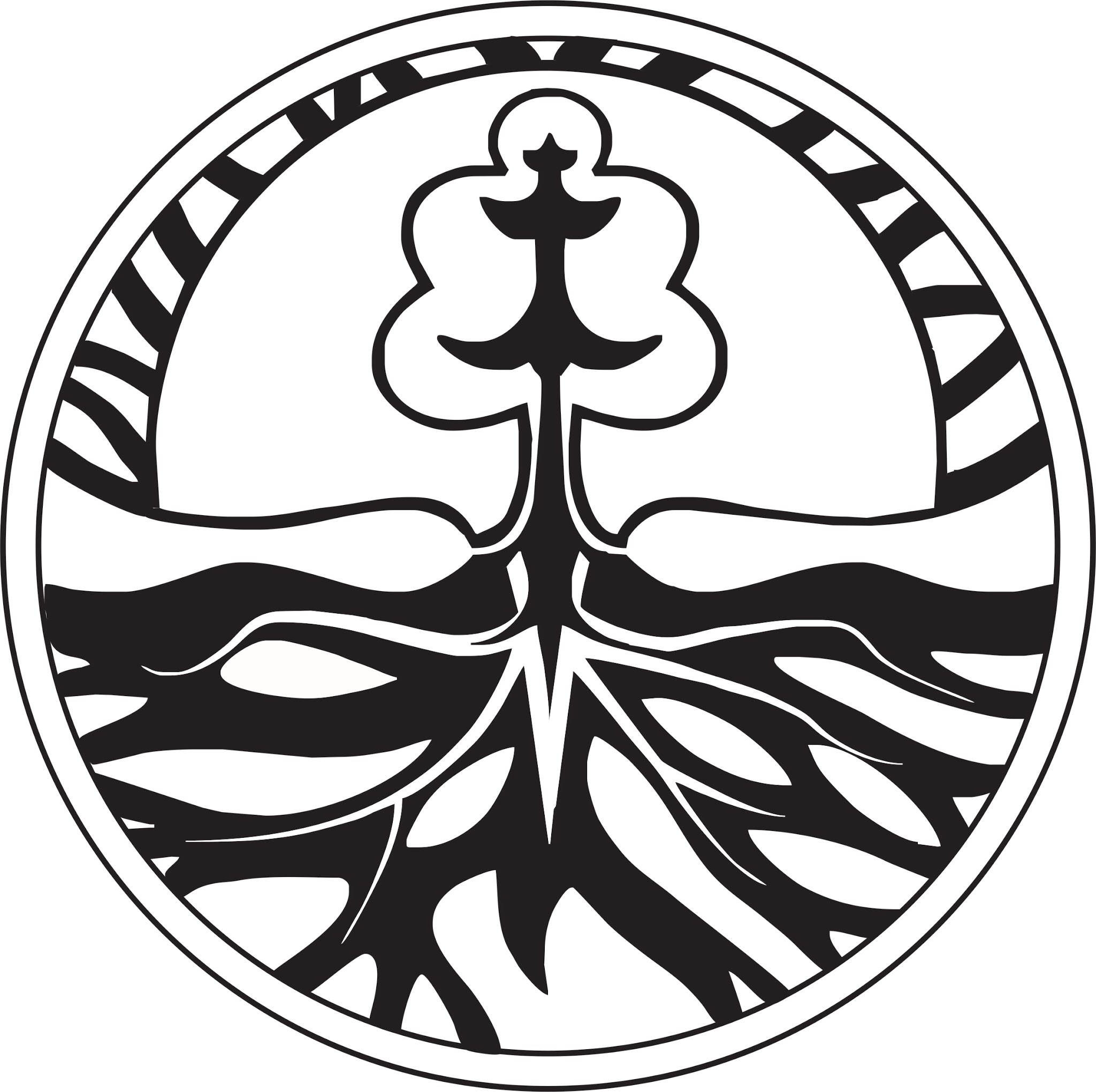 Logo KLHK Hitam Putih