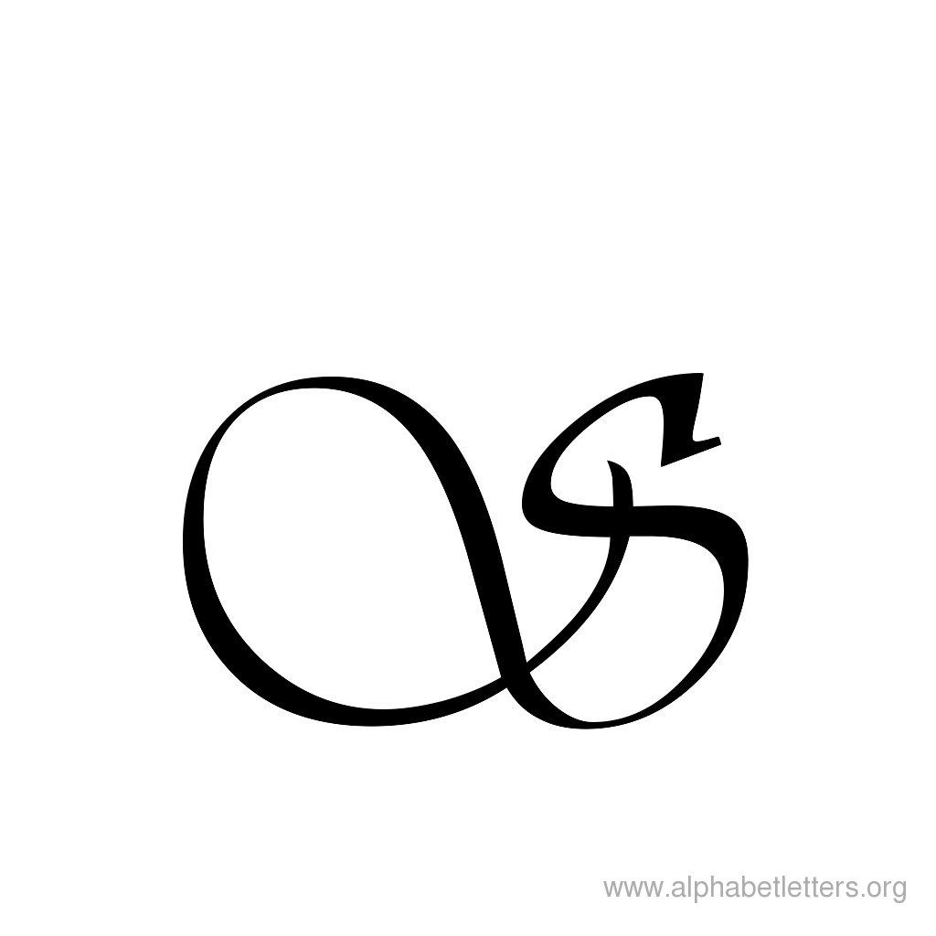 Download Printable Calligraphy Letter Alphabets | Alphabet Letters Org