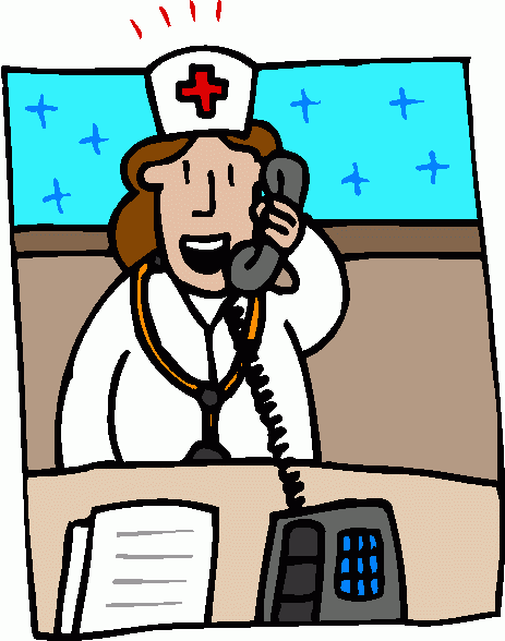 nurse_on_phone_1 clipart - nurse_on_phone_1 clip art