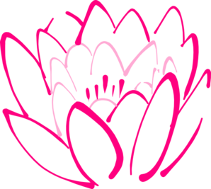 12 Petal Pink Lotus clip art - vector clip art online, royalty ...