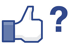 Facebook's Thumbs-Up Like Icon with question mark