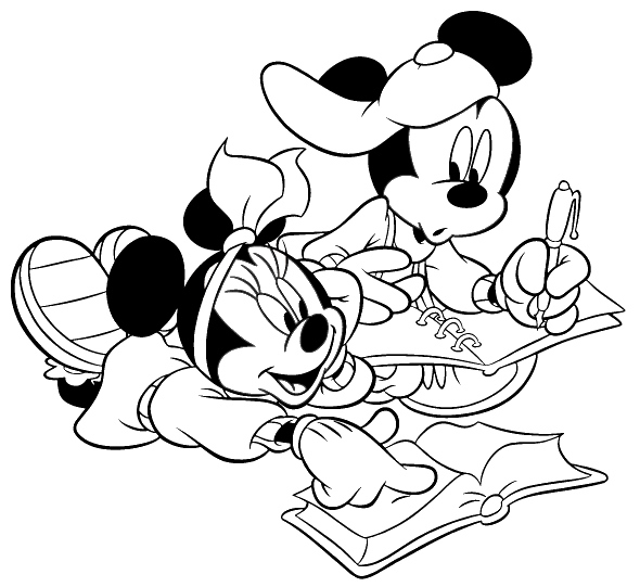 disney clipart coloring pages - photo #9