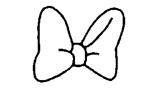 Bow Outline - ClipArt Best