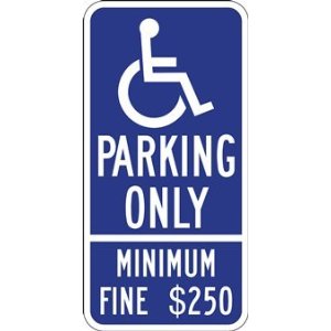 California Disabled Parking Space Sign (R99C) - Amazon.