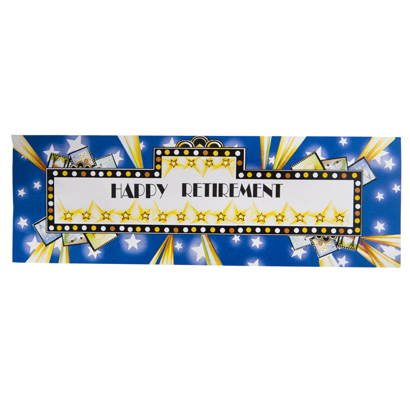 Shop for SALE - "Happy Retirement" Plastic Banner - SALE, Supplies ...