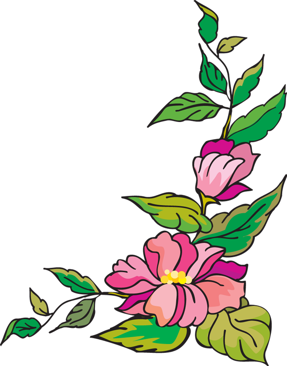 Flower Page Border - ClipArt Best