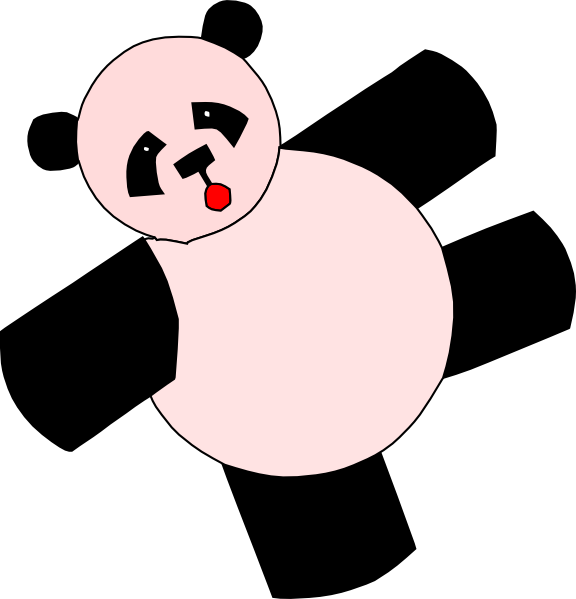 clipart of a panda bear - photo #2