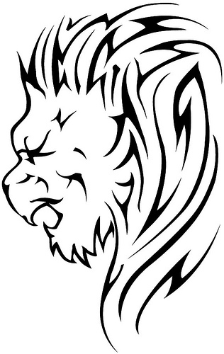Lion Vector Image By Vectorportal « Tattoo Designs and Artists