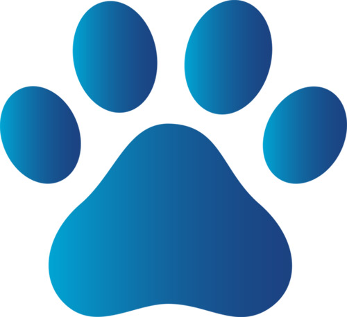 Dog's Paw Print free vector pets design for free download (.png file)