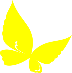 Yellow.butterfly clip art - vector clip art online, royalty free ...