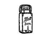ball jar stamp