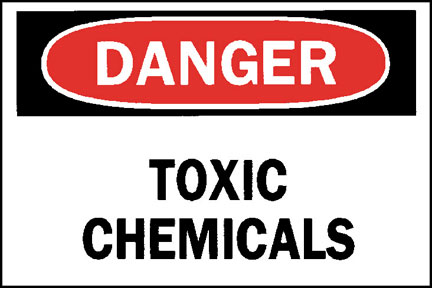 Brady Danger: Toxic Chemicals Signs:Gloves, Glasses and Safety ...