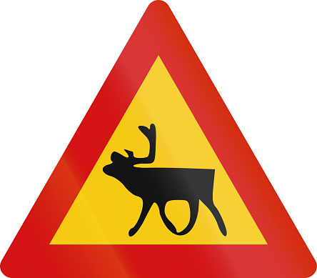 Moose Crossing Sign Pictures, Images and Stock Photos