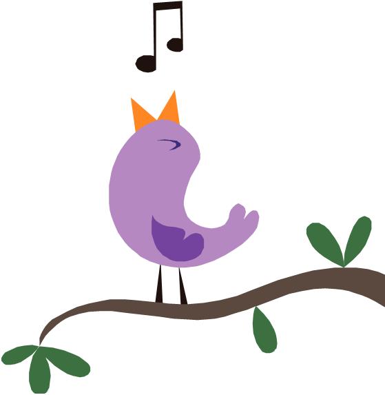 Singing bird clip art