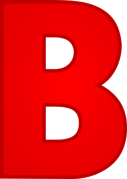 Red Letter B Clipart - Cliparts and Others Art Inspiration
