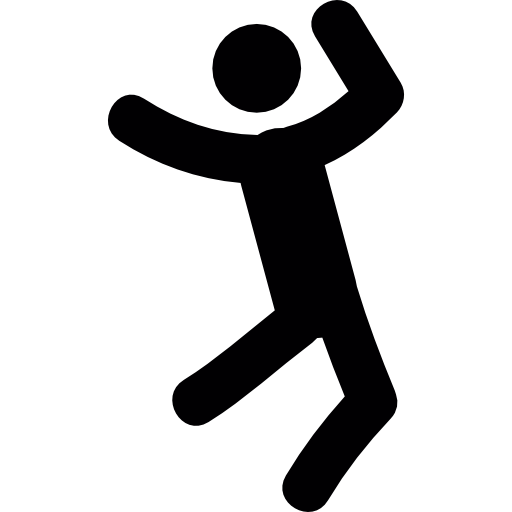 Happy man jumping - Free people icons