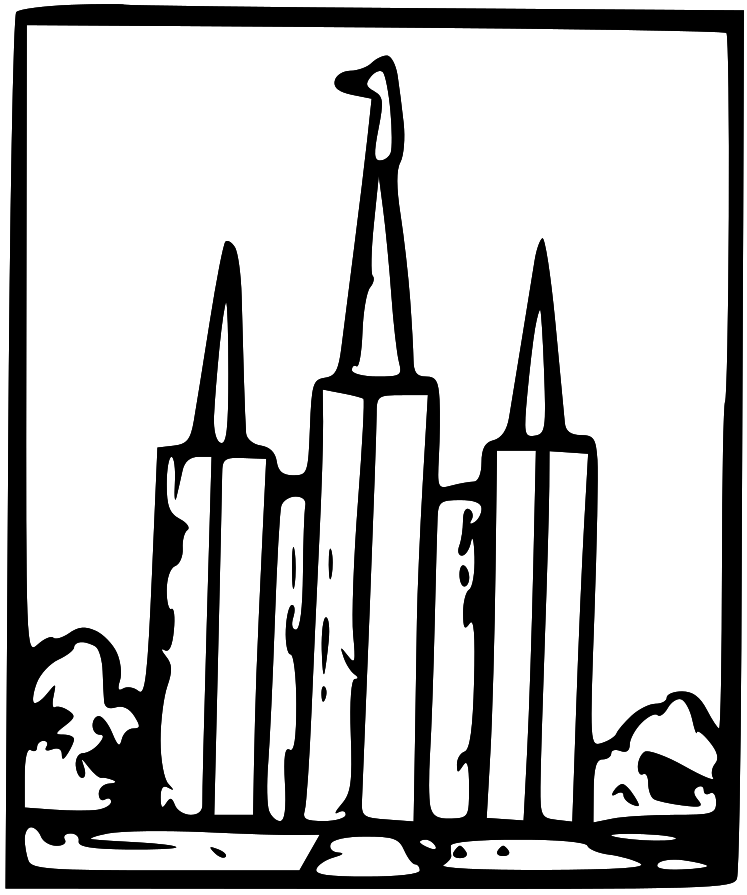 412 views LDS Clipart: salt lake temple clip art